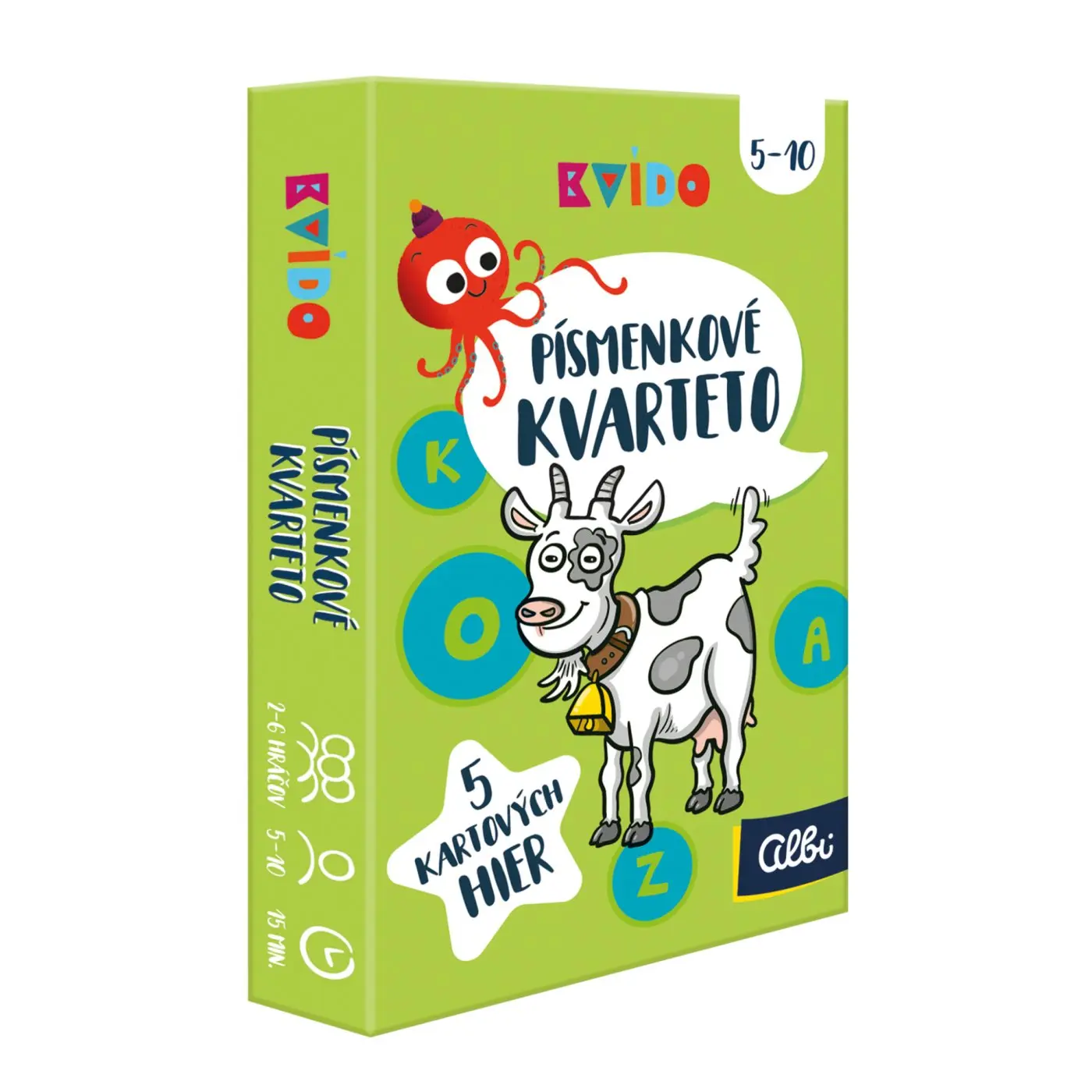 Kvído - Písmenkové kvarteto - hra z kategorie Vzdelávacie hry