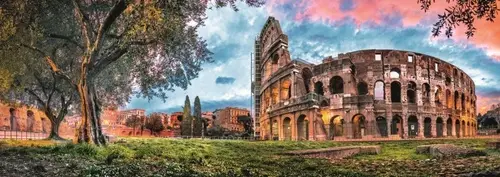 Panorama Puzzle Colosseum - puzzle z kategorie Mestá a stavby
