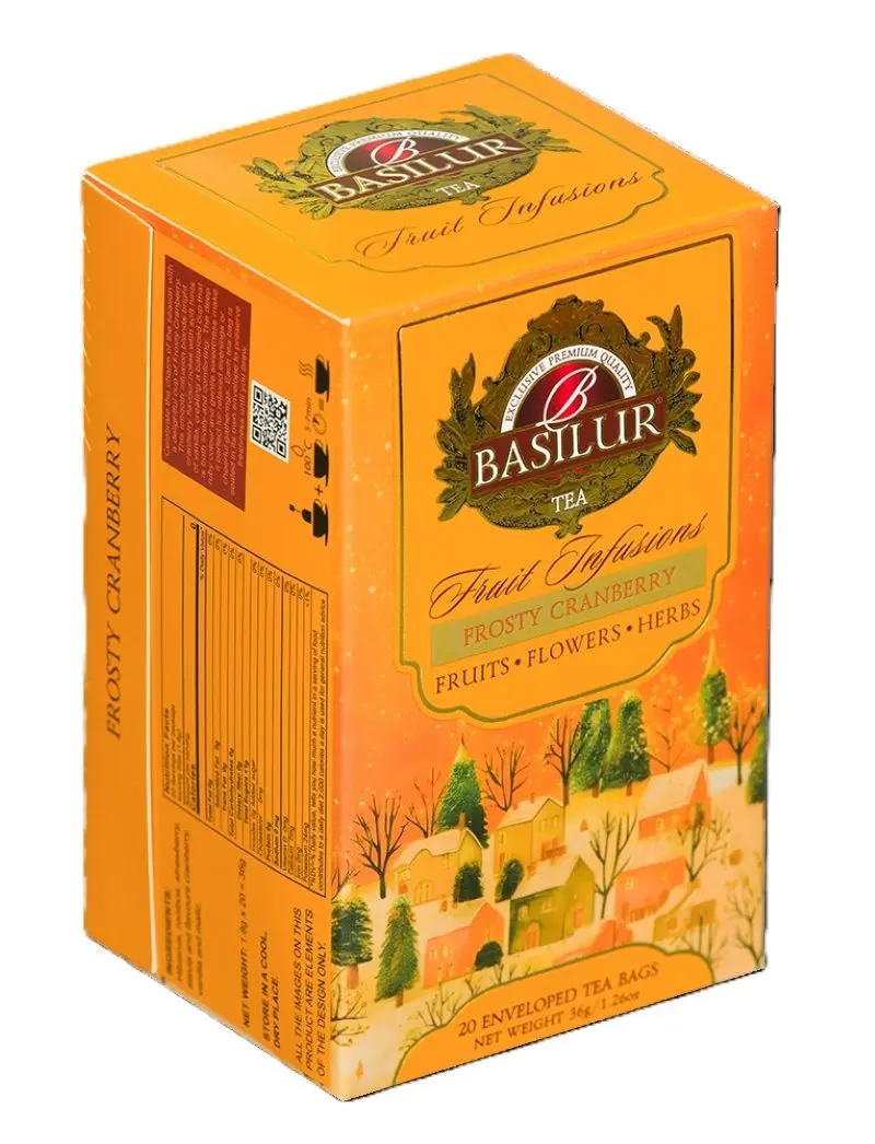 BASILUR Christmas Fruit Frosty Cranberry přebal 20x1,8g