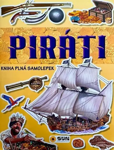 Piráti kniha plná samolepek