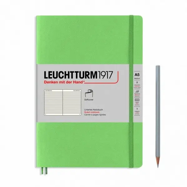 Notebooks Softcover Medium-sage, ruled