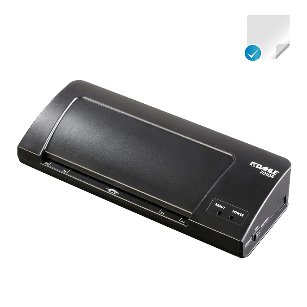 DAHLE Laminátor A4, 2 válce, 3-5 min., černý