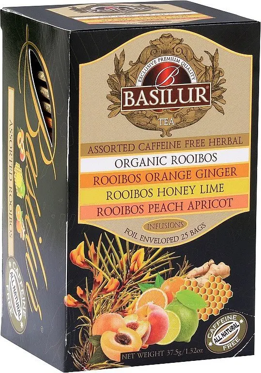 BASILUR Rooibos Assorted bylinný čaj 25 sáčků