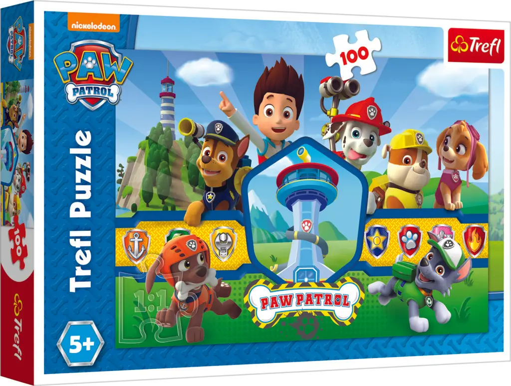 Trefl Puzzle Tlapková patrola - Tým hrdinů / 100 dílků - Tiny Love