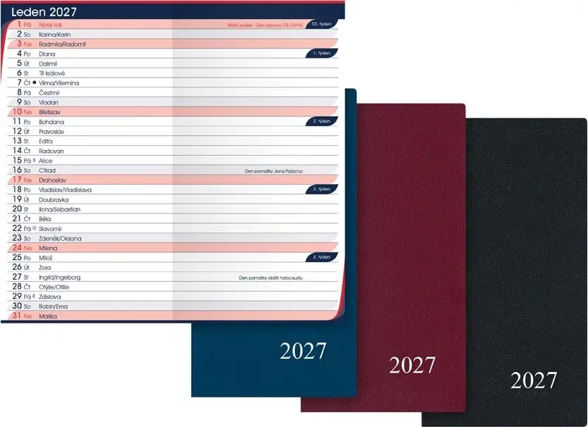 Měsíční diář 2027 MFP M105 PVC mix