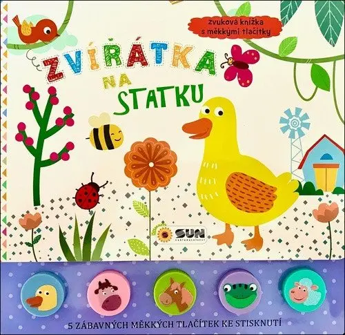 Zvířátka na statku Zvuková knížka s měkkými tlačítky
