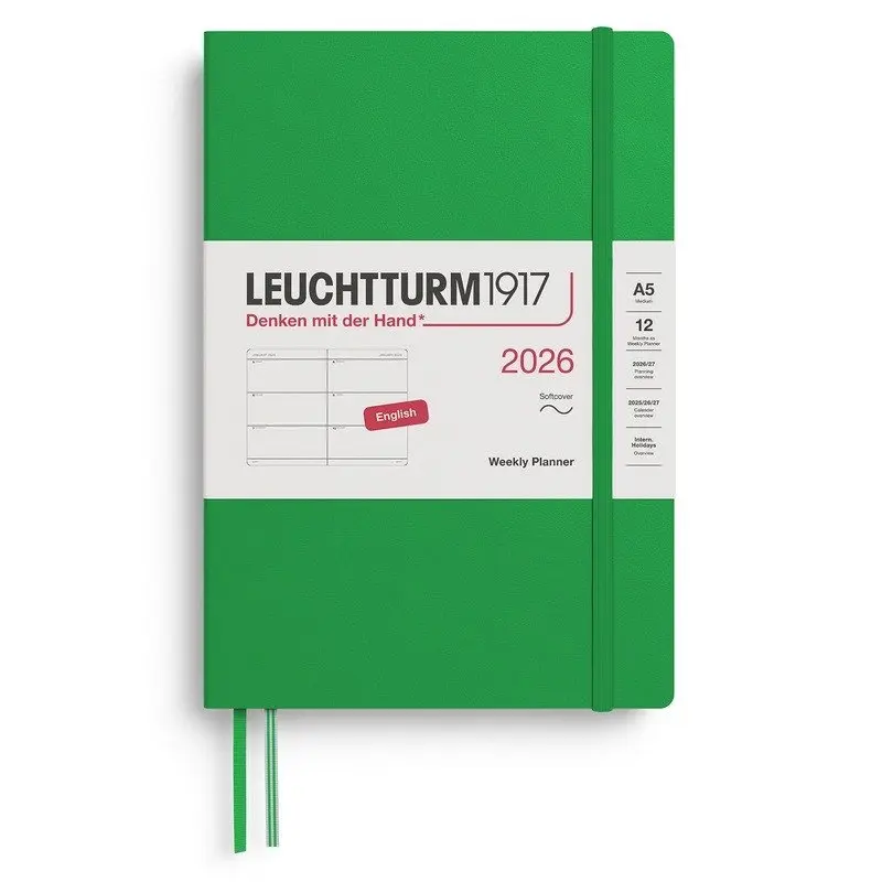 Weekly Planner 2026 Medium (A5) Spring Leaf