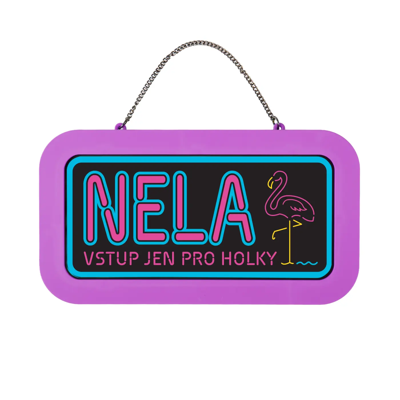 Neonová cedulka se jménem - Nela - Albi