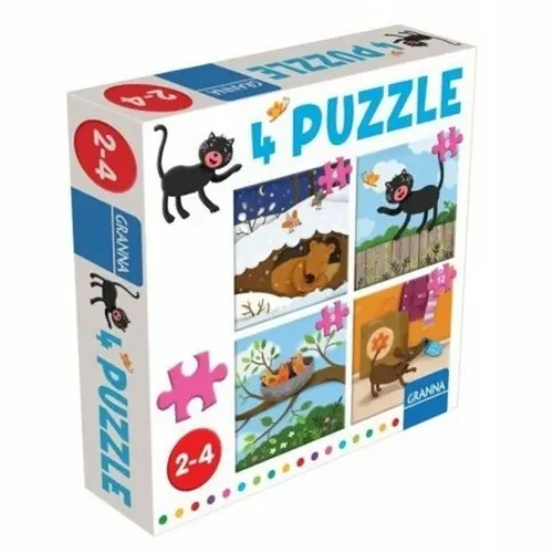 4 puzzle Kočka