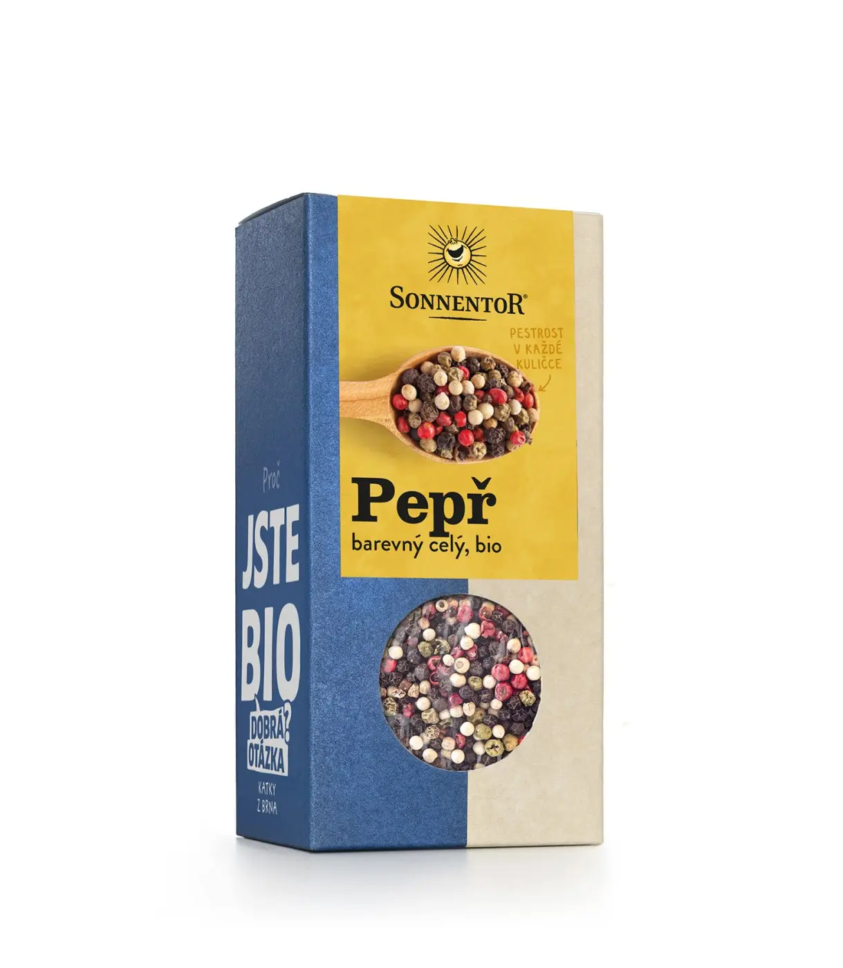 Pepř barevný Sonnentor - celý, bio, 50 g