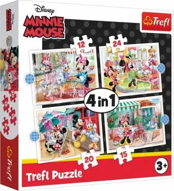 Minnie s přáteli 4v1 - puzzle z kategorie Disney