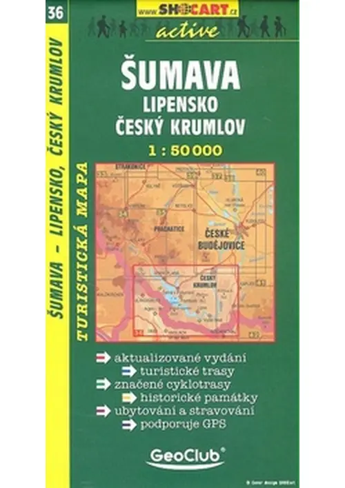 Šumava, Lipensko, Český Krumlov 1:50 000