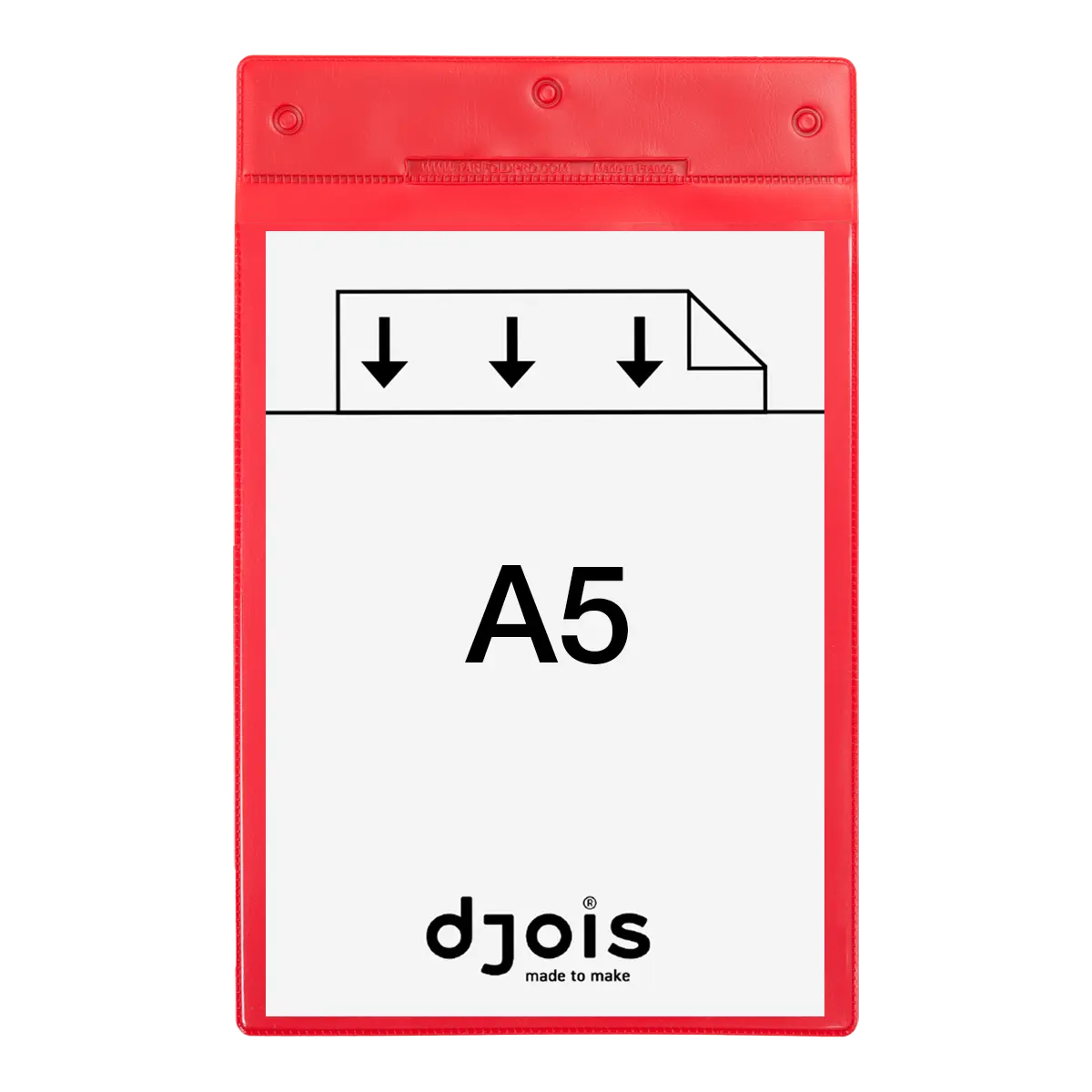 djois magnetická identifikační kapsa, A5, červená, 10 ks