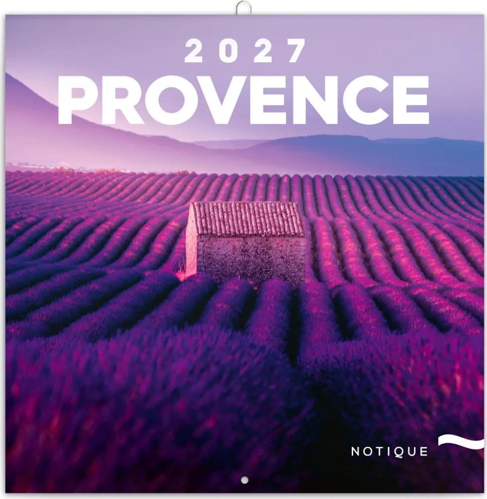 NOTIQUE Kalendář 2027 poznámkový: Provence 2027, 30 x 30 cm