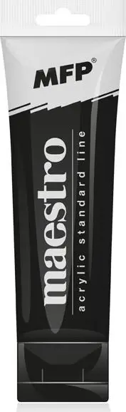 akrylová barva Maestro 75ml - black