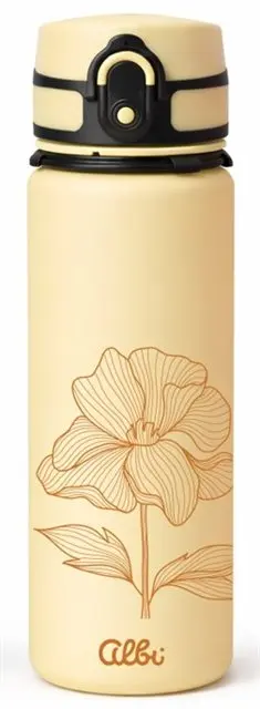 Sportovní láhev 500 ml - Žlutá kytička - Albi