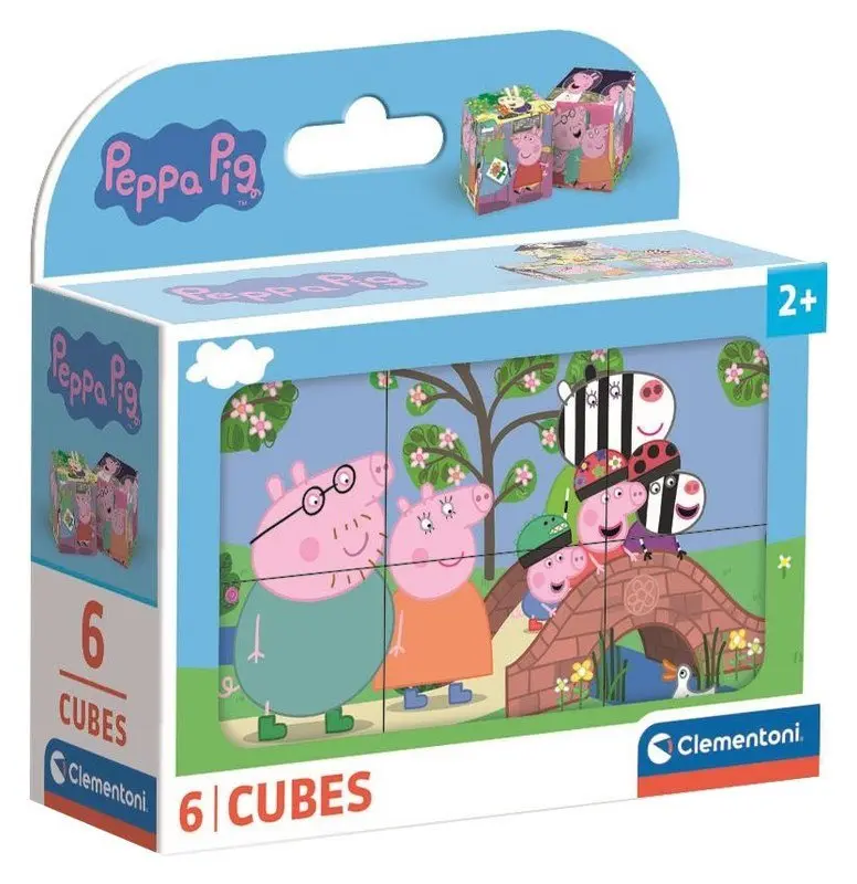 Obrázkové kostky Peppa Pig 6 ks