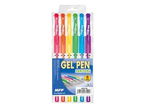 Sada gelových per NEON 6ks GN1038-6