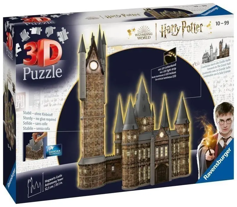 Harry Potter: Bradavický hrad - Astronomická věž - puzzle z kategorie Ostatné