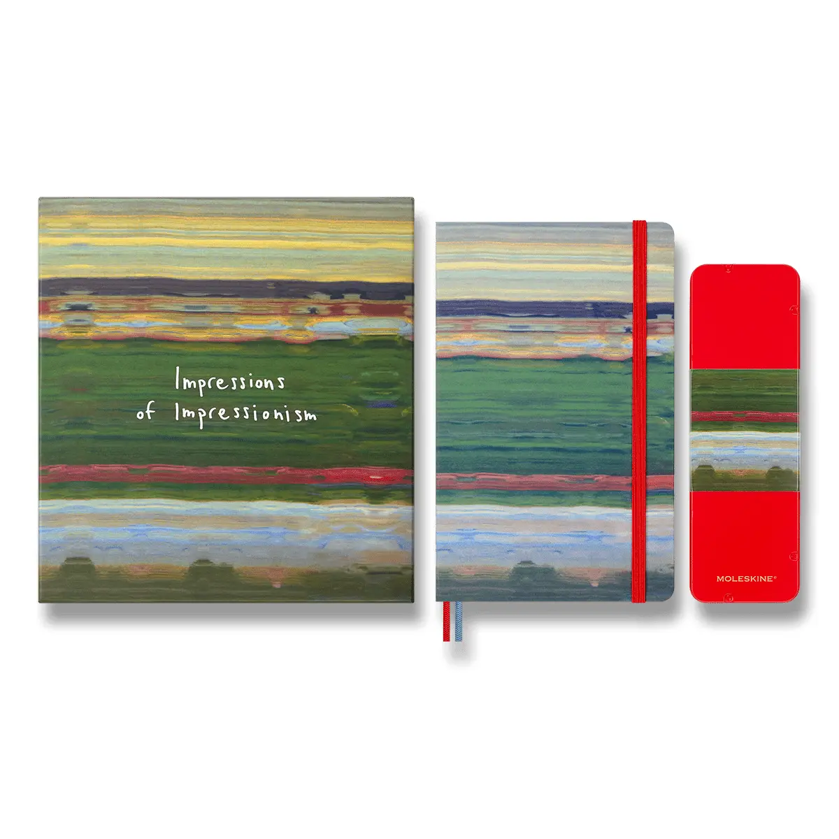 Sada Moleskine Impressionism - zápisník, pastelky L, dárková sada