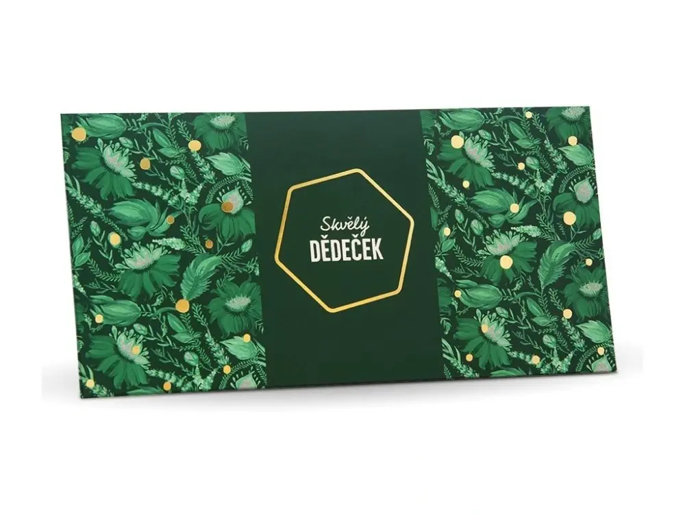 Skvělý dědeček - Mléčná čokoláda s mandlemi a malinami 175g