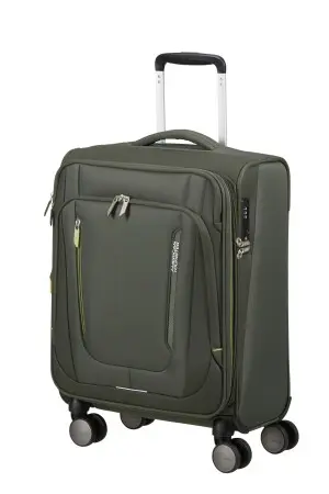 AT Kufr Wanderlite Spinner 55/20 Cabin Expander Dark Khaki, 40 x 23 x 55 (158076/3457)