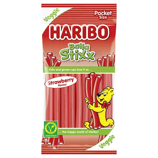 Haribo Balla Stixx Strawberry 80g