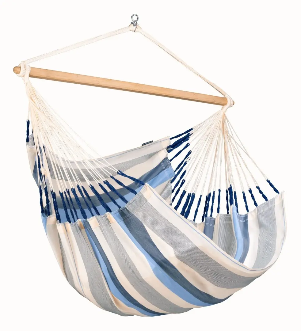 La Siesta Závěsné houpací křeslo DOMINGO KINGSIZE CLASSIC - seasalt