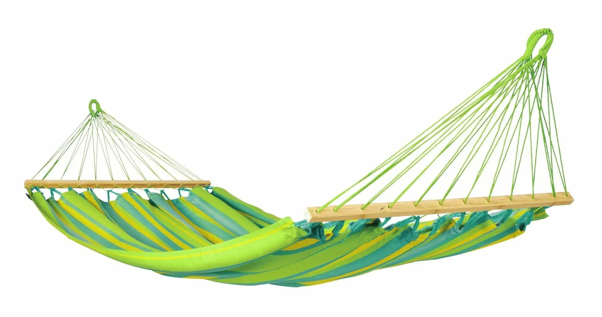 La Siesta Houpací síť s tyčí ALISIO SINGLE - lime