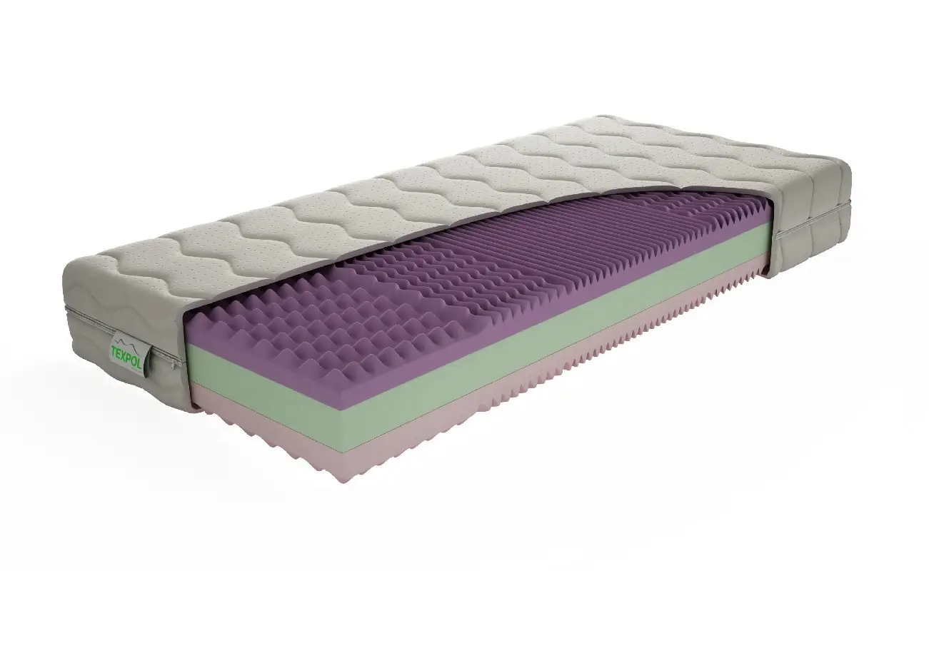 TEXPOL Sendvičová matrace TAMARA - s 5 - zónovou profilací a Aloe Vera Silver potahem