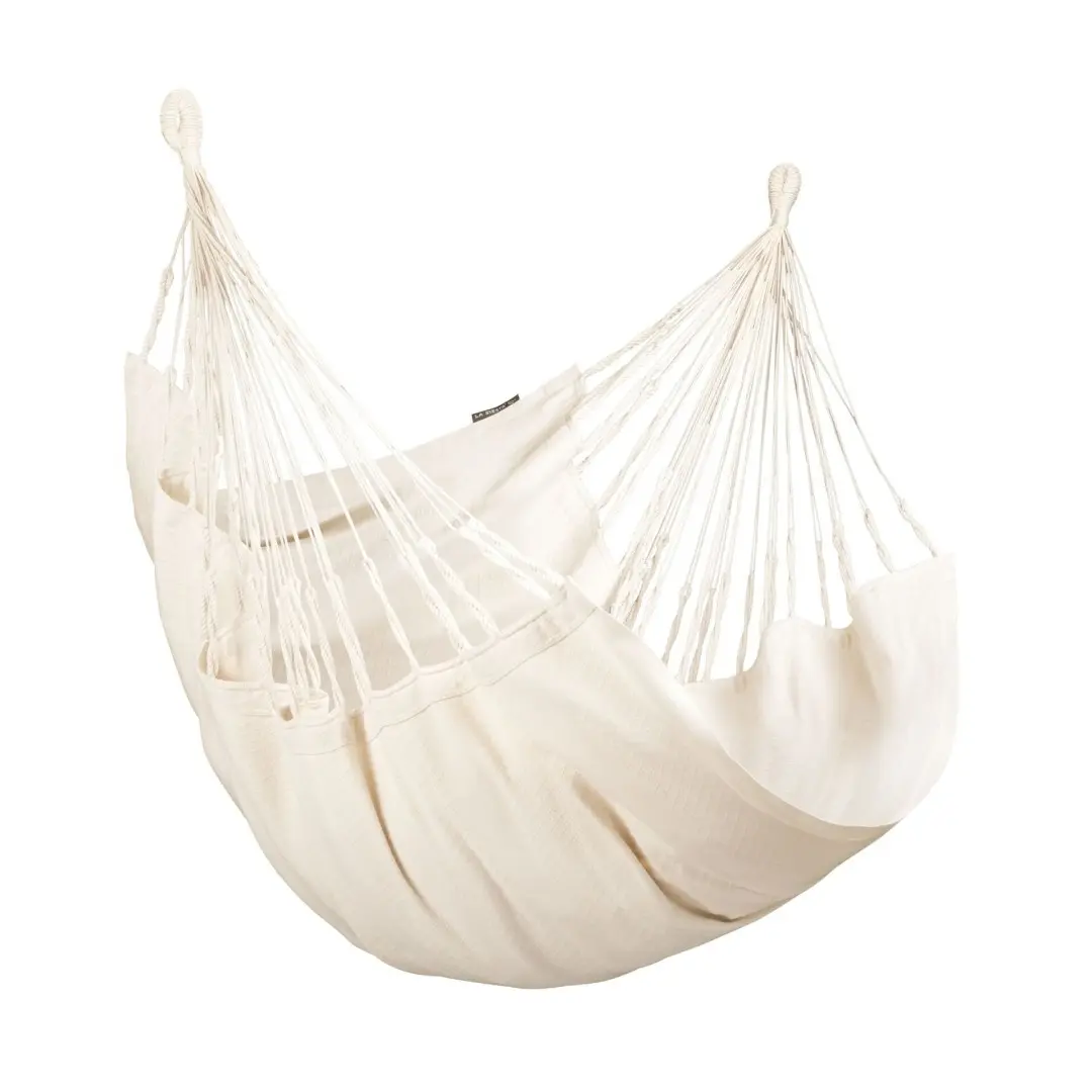 La Siesta CUMBIA COMFORT ORGANIC - houpací sedačka ke stojanu Udine - latte
