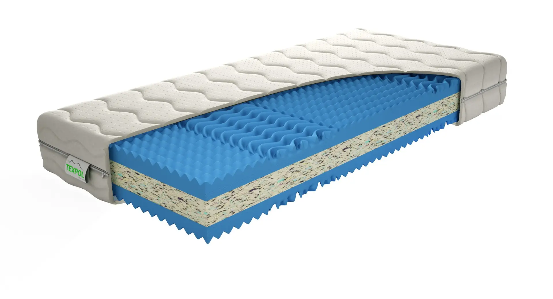 TEXPOL ZARA - klasická oboustranná matrace s potahem Aloe Vera Silver