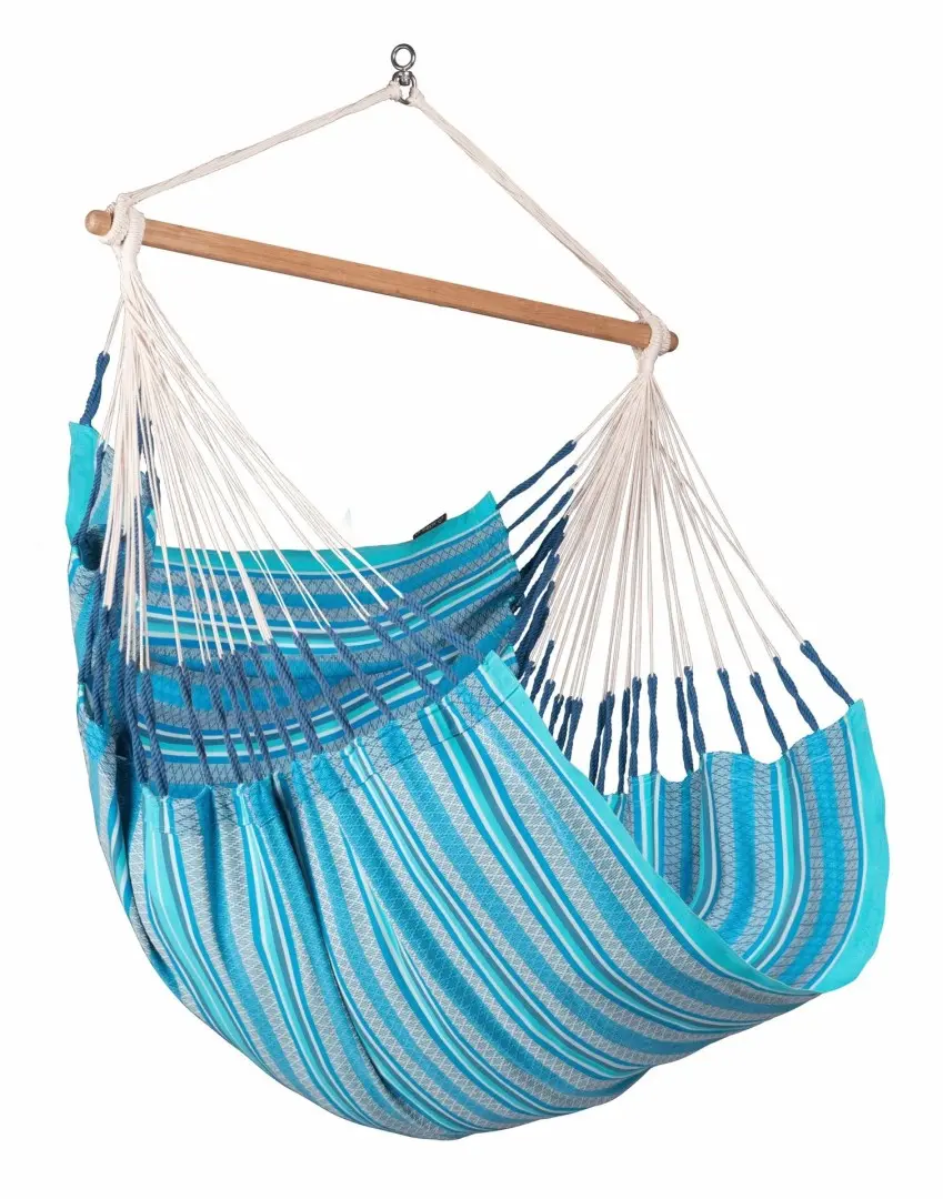La Siesta Závěsné houpací křeslo HABANA COMFORT PATTERN - azure