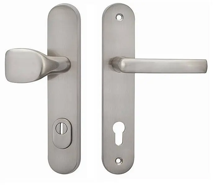 Ochranné kování COBRA C101+ (ONS - Nikl matný), klika oboustranná/koule, Otvor na cylindrickou vložku PZ, COBRA ONS (nikl matný), 90 mm