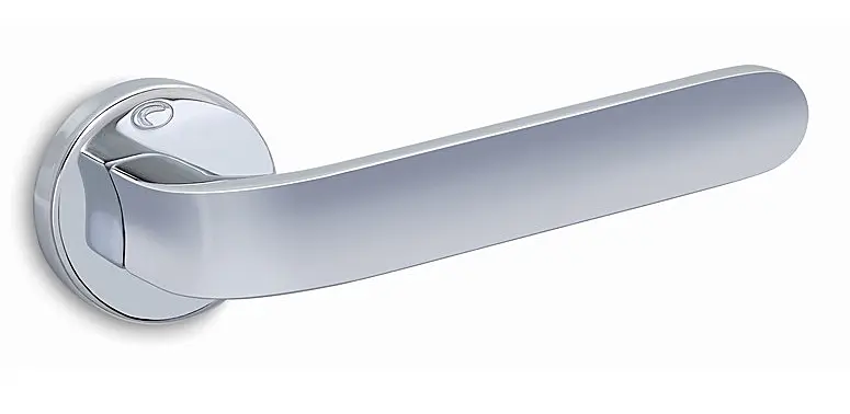 Dveřní kování COBRA 2215 (OC), klika-klika, Otvor na cylindrickou vložku PZ, COBRA OC (chrom lesklý)