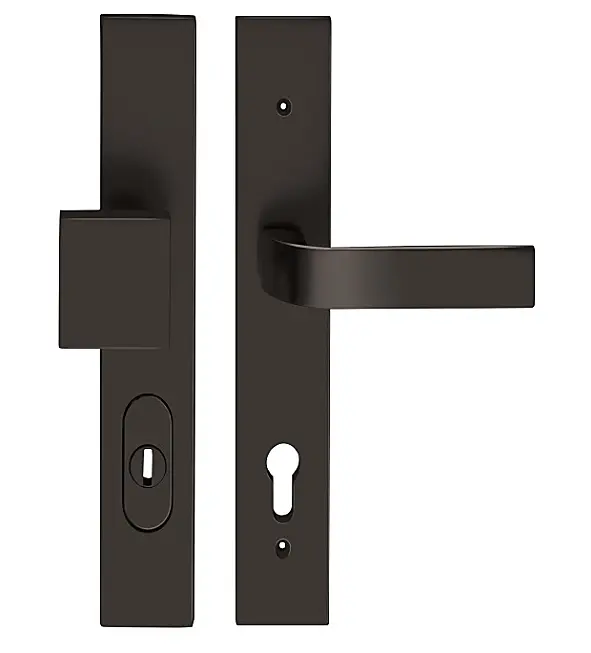 Bezpečnostní kování TWIN EIDOS HTSI DEF (CM), klika pravá / koule, Otvor na cylindrickou vložku PZ, Twin CM (černý mat), 90 mm