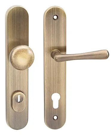 Ochranné kování COBRA ELEGANT+ s překrytkou (OFS - bronz česaný), klika