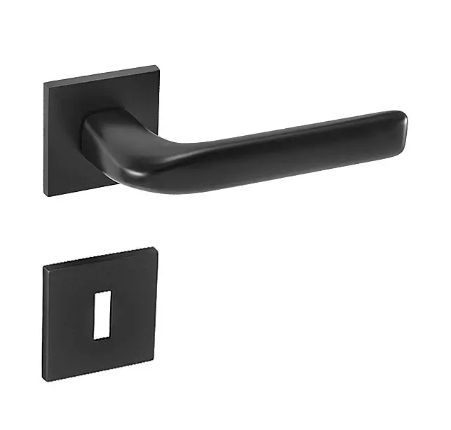 Dveřní kování MP TI - IDEAL - HR 4162Q 5S (BS - Černá matná), klika-klika,