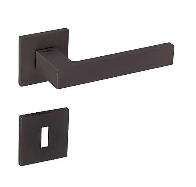 Dveřní kování MP TI - SQUARE - HR 2275Q 5S (T - Titan), klika-klika,