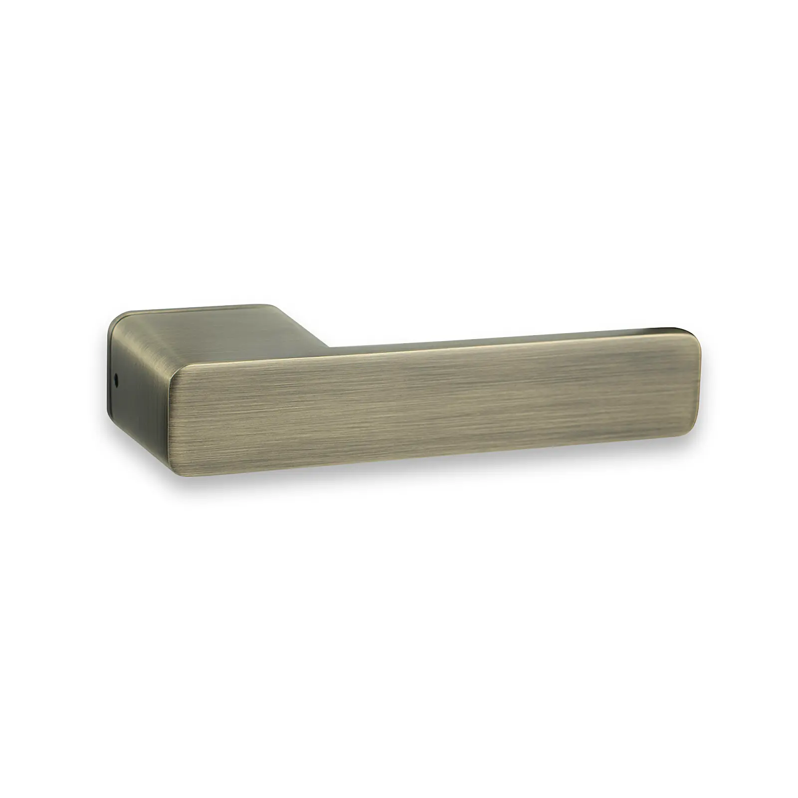 Dveřní kování COBRA STRIGA-S EASY LOCK (OFS - bronz česaný), klika/klilka s uzamykáním, Uzamykání na klice, COBRA OFS (bronz česaný)