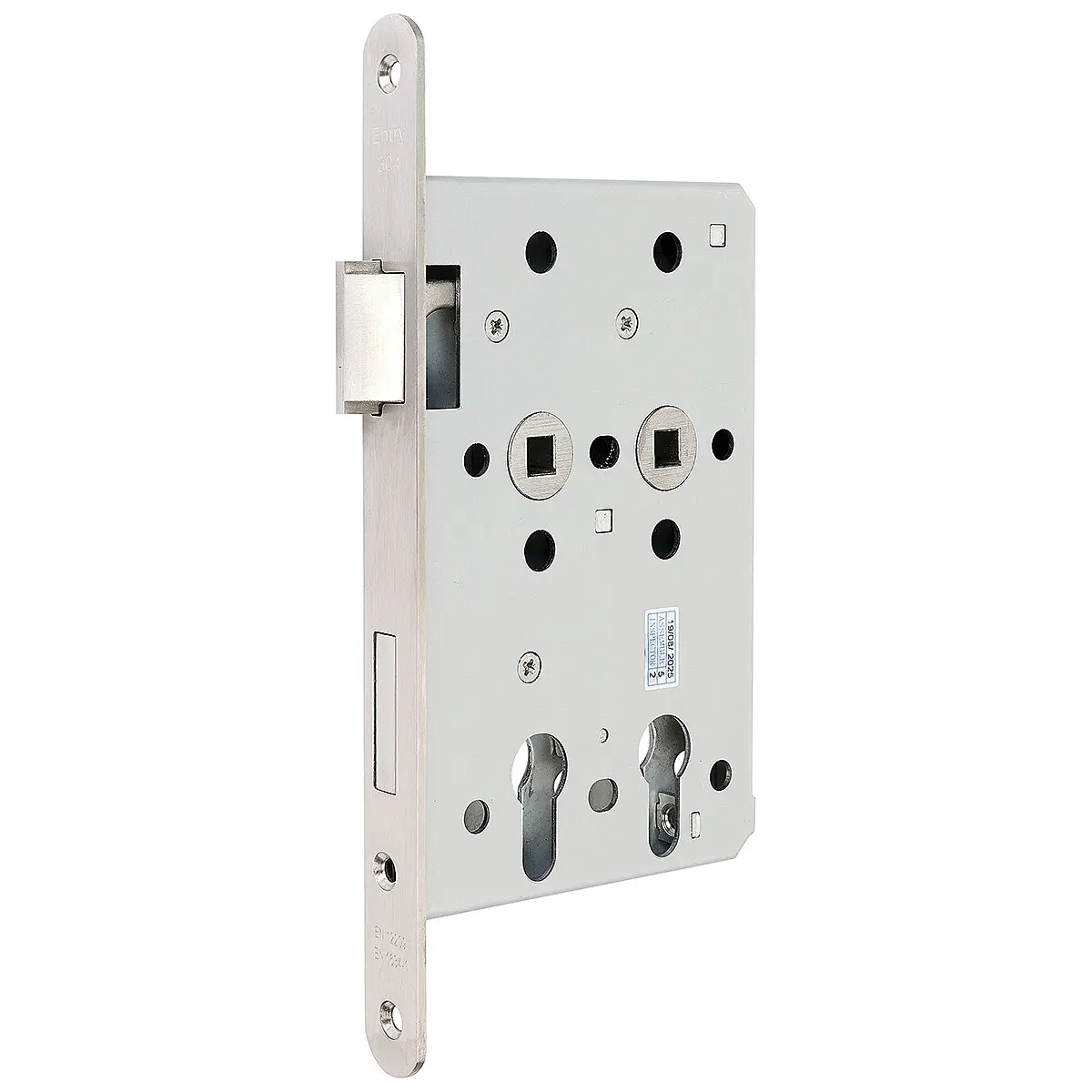Zadlabací zámek pro 2 cylindrické vložky RICHTER EN.304.2PZ.72.40+80,