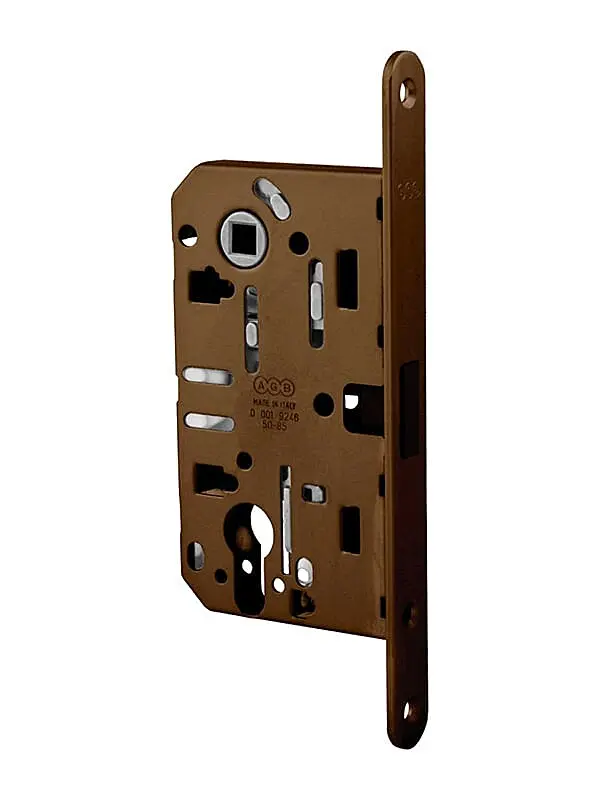 Magnetický zámek MP AGB MEDIANA POLARIS - PZ (OGS - Bronz česaný matný), Otvor na cylindrickou vložku PZ, MP OGS (bronz česaný mat), 85 mm
