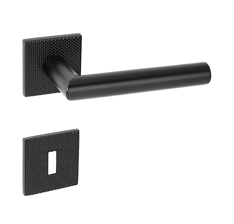 Dveřní kování MP FAVORIT - HR 4002 5SQ T2 (BS - ČERNÁ MATNÁ), klika-klika,
