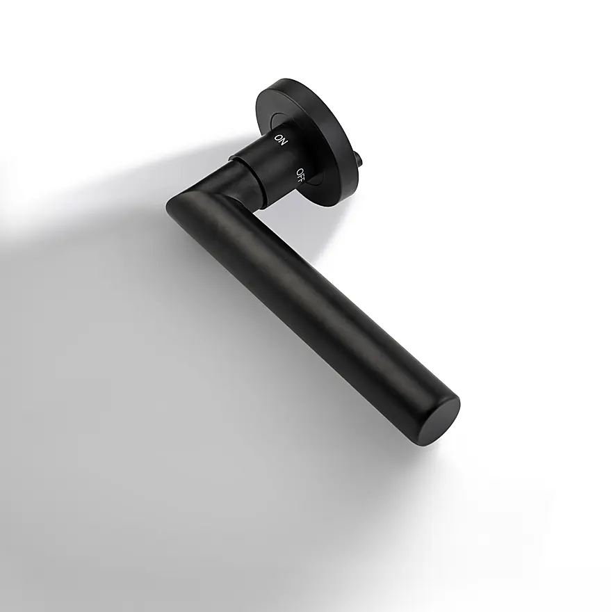Dveřní kování COBRA VISION-R EASY LOCK (ČERNÁ), klika-klika, Uzamykání na klice, COBRA ČERNÁ