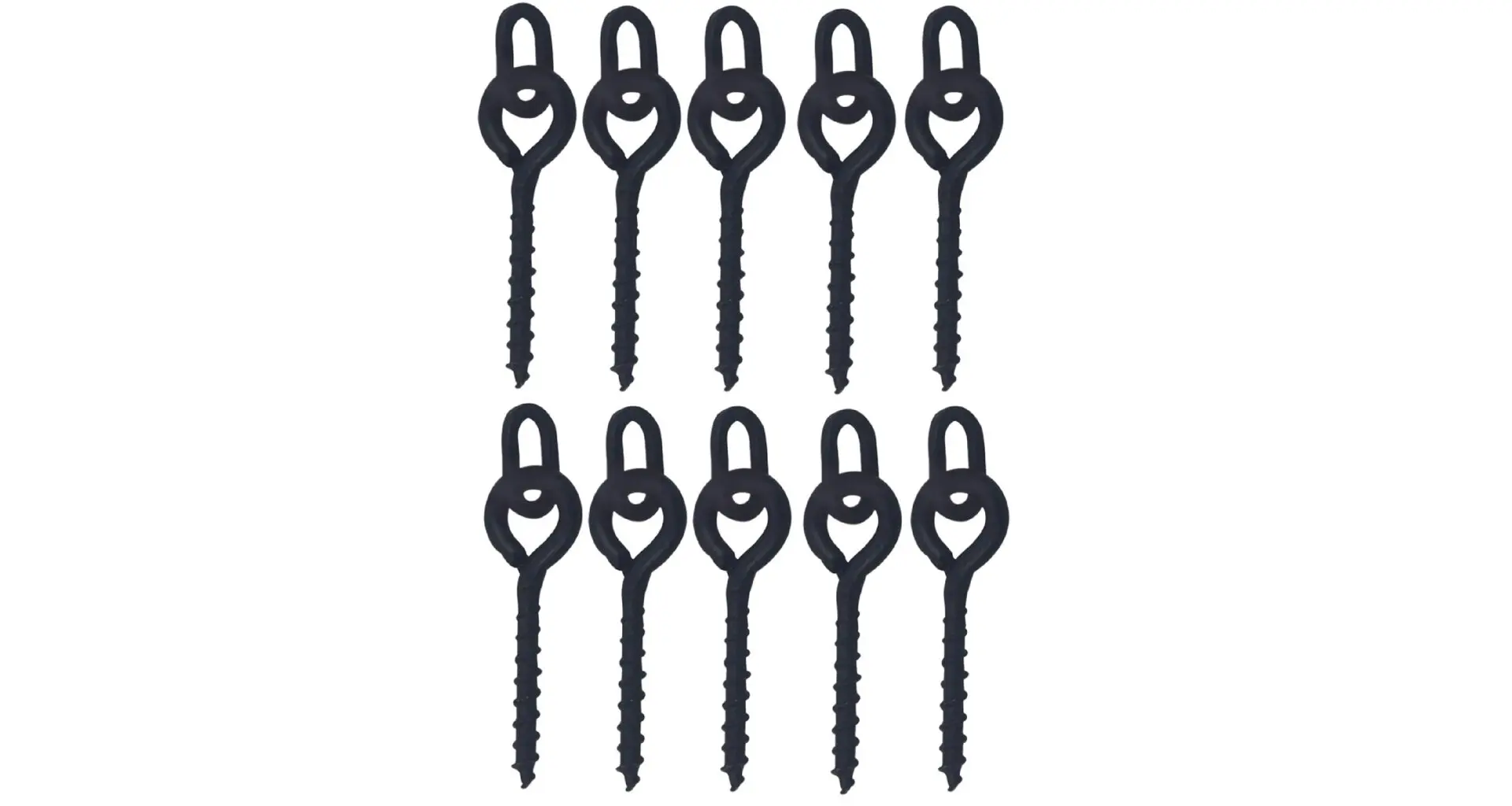 Merco Bait Screw Oval zavrtávací držák s kroužkem 10 ks
