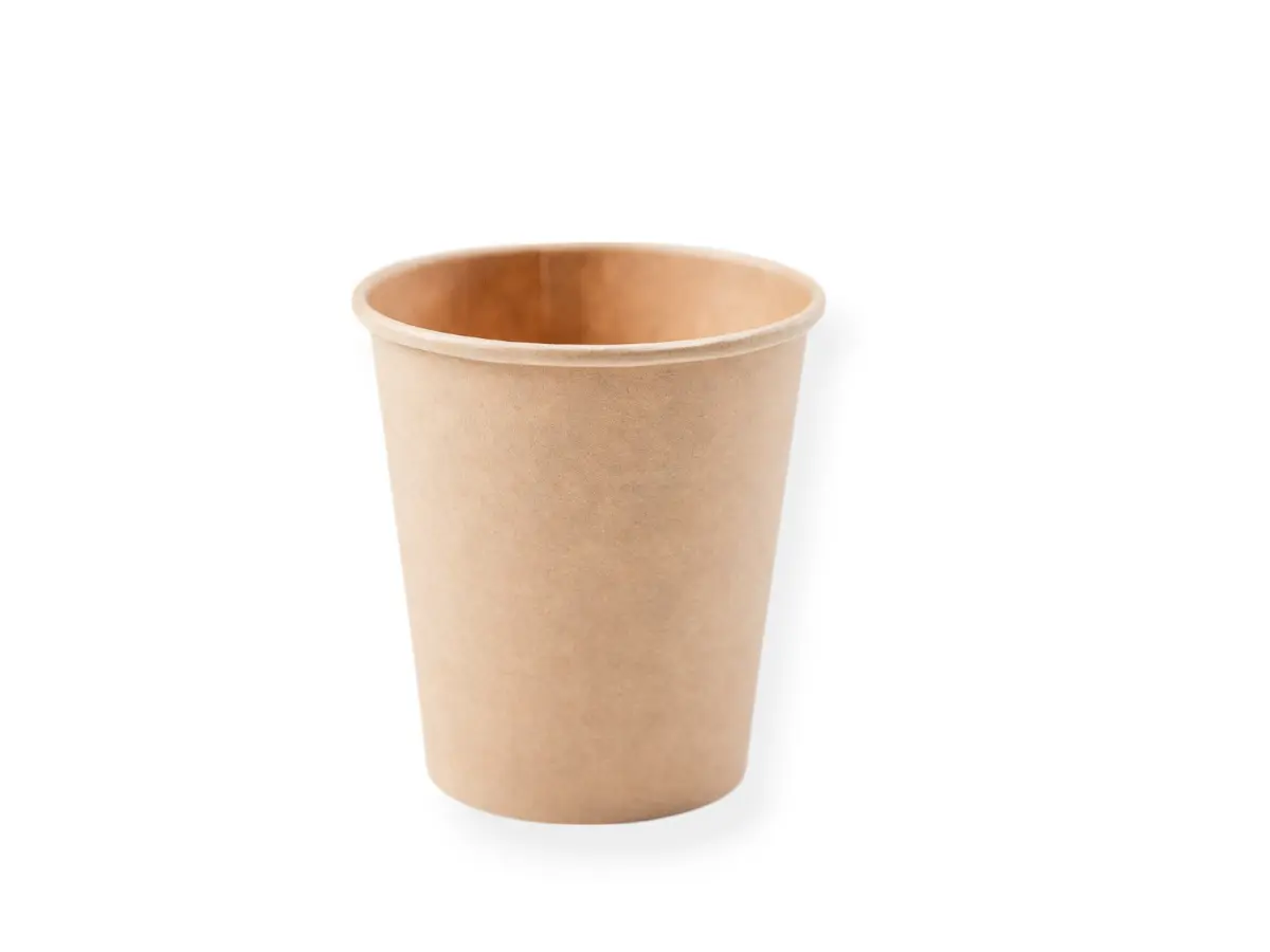 1000 ks - Papírový kelímek hnědý 200 ml, průměr 73 mm (0,18 L/7 oz)