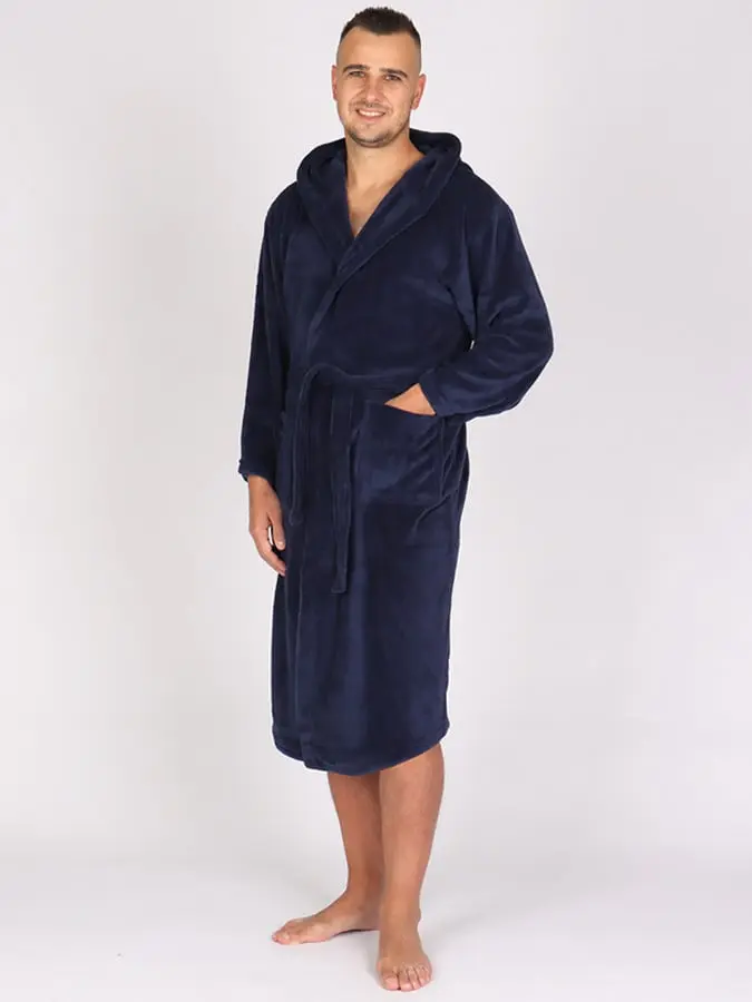 EVONA a.s. Unisex župan HLADKÝ modrý - ZUPAN HLADKY MODRÁ