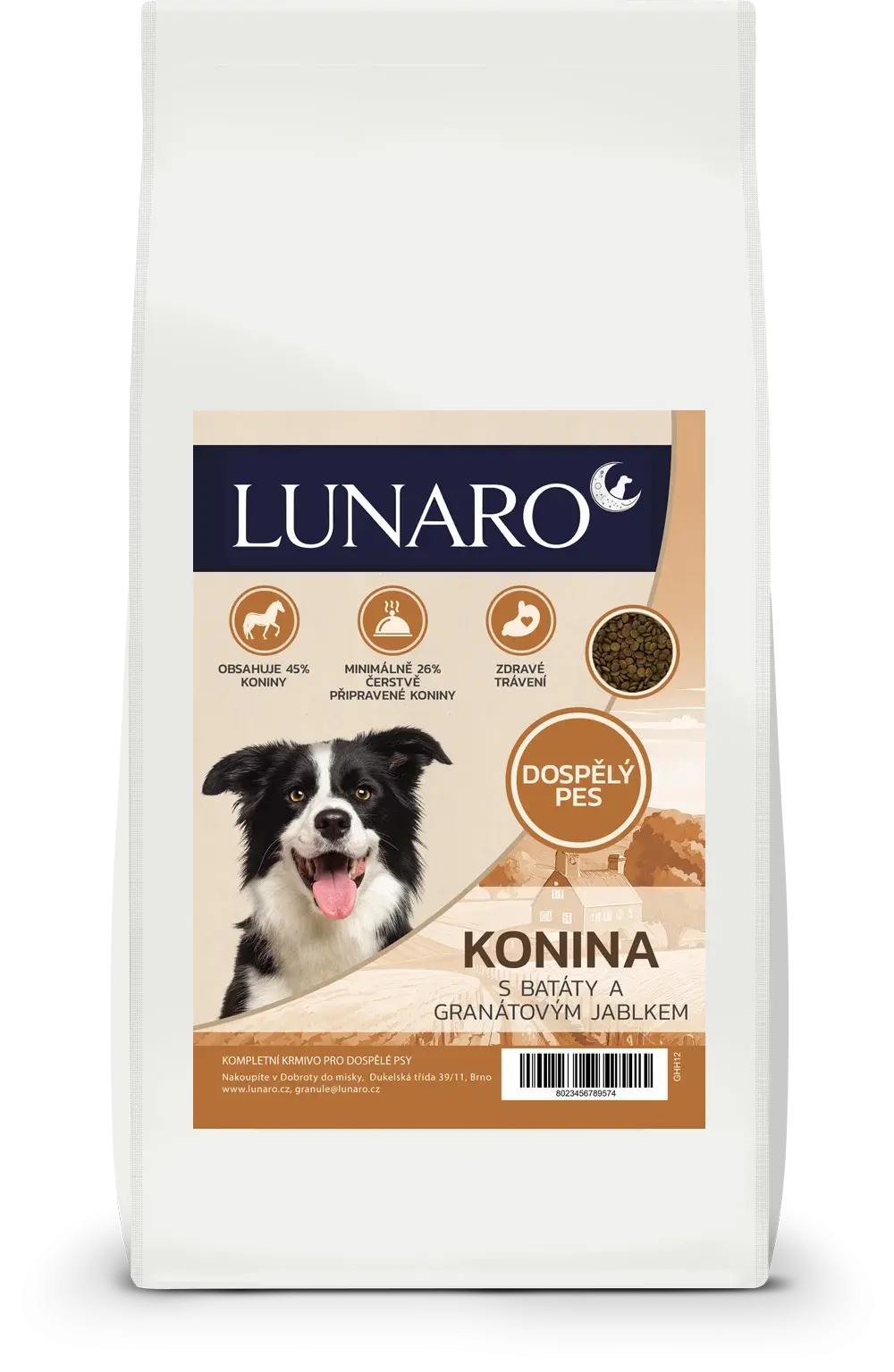Lunaro Quite Plain Adult 6kg - kůň s batáty