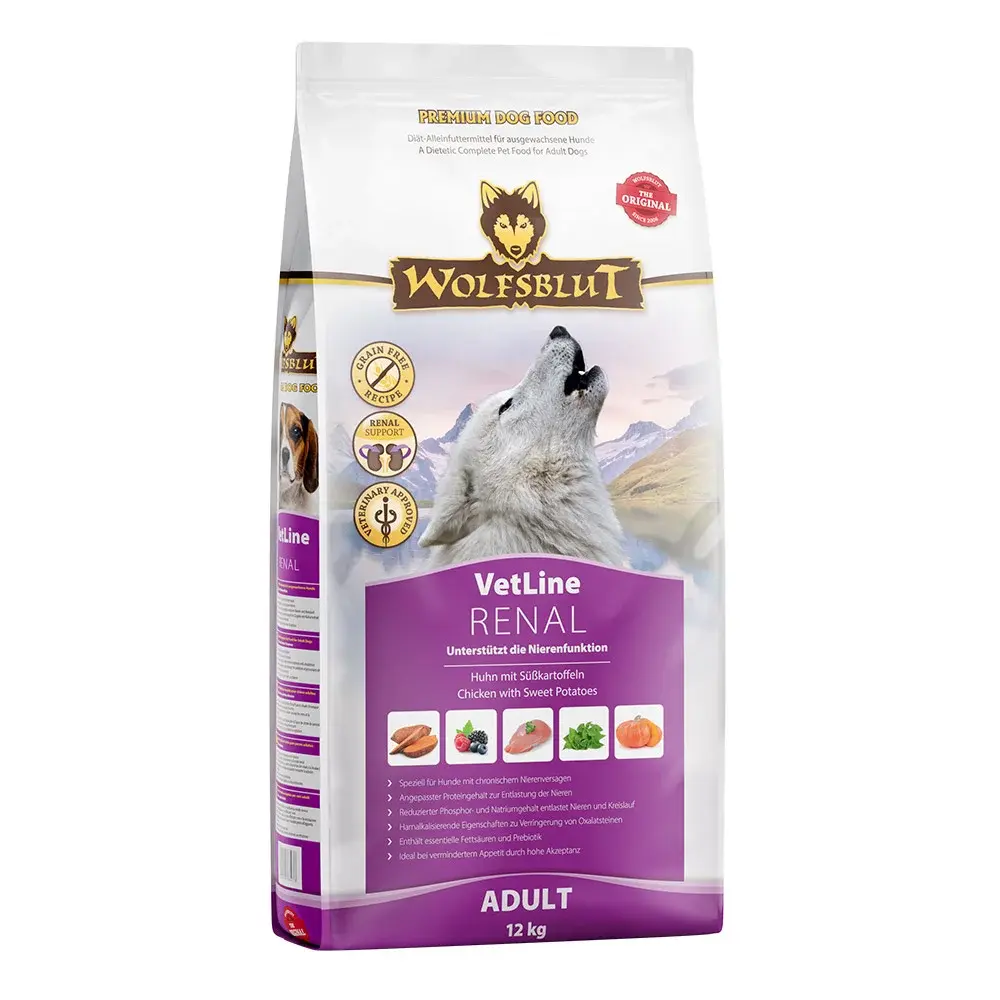 Wolfsblut VetLine Renal 12kg - kuře s batáty