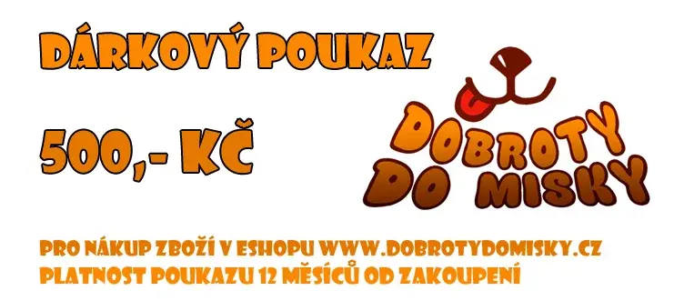Dárkový poukaz v hodnotě 500kč